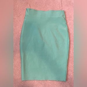 Hot Miami Styles hard to find sea green bodycon midi skirt.unworn.